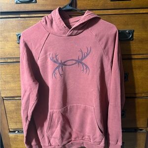 Under Armour Red Hoodie with Antler Design